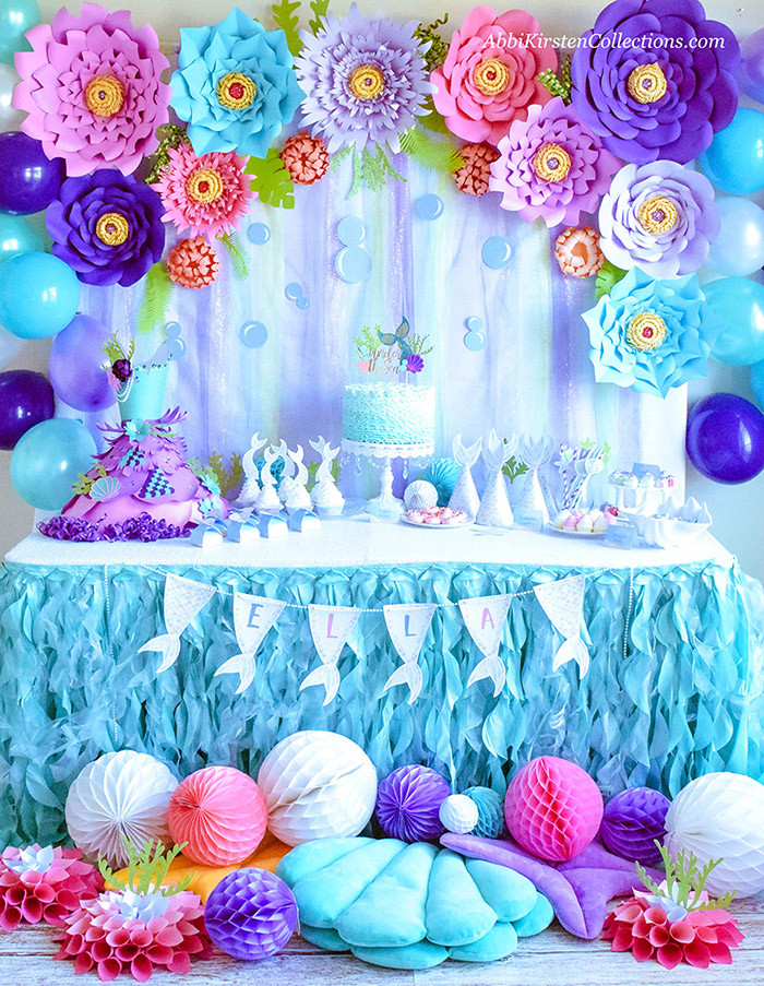 Mermaid Party Ideas
 Mermaid Party Ideas DIY Birthday W Freebies Press