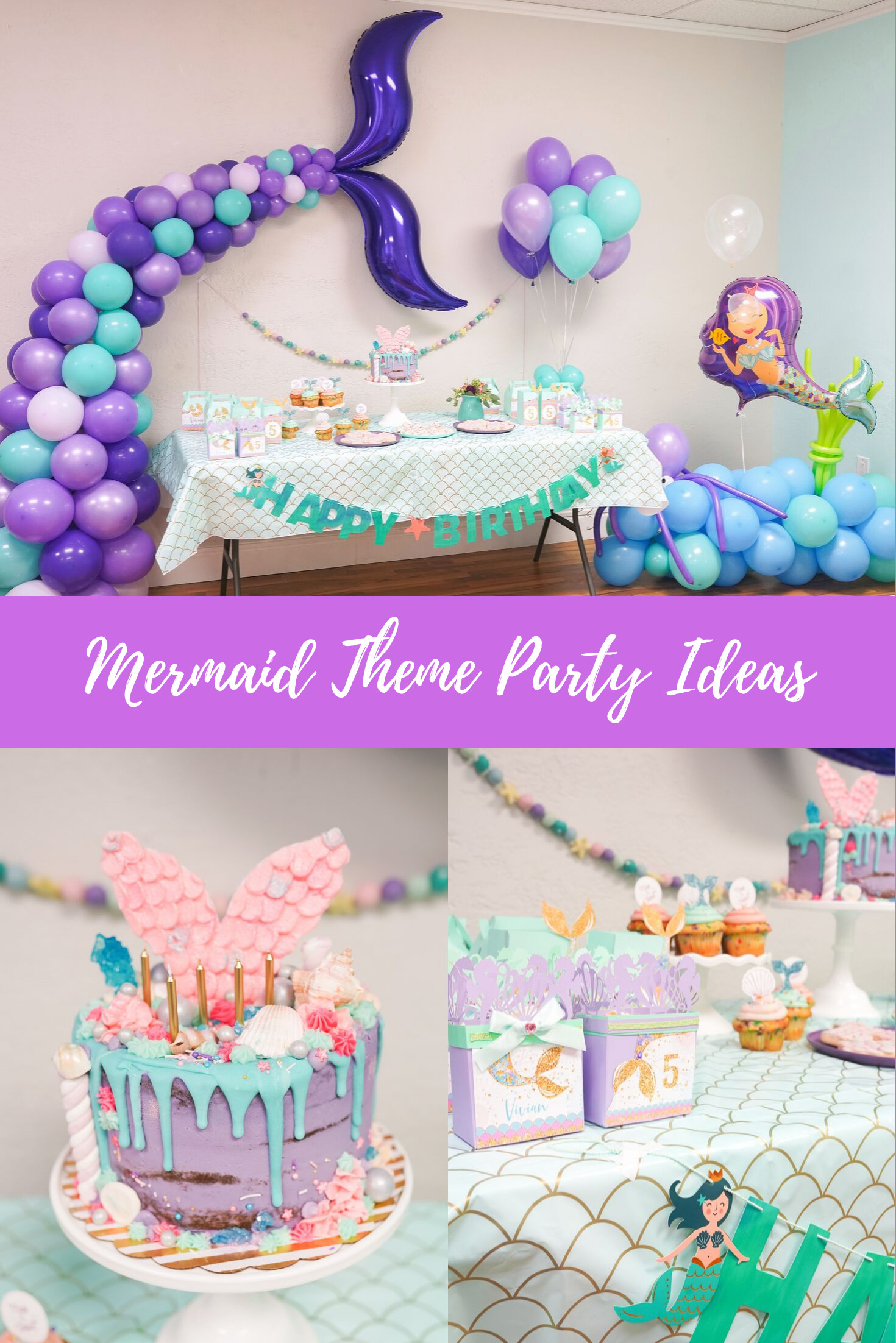 Mermaid Party Ideas
 Vivian s 5th Birthday Mermaid Party