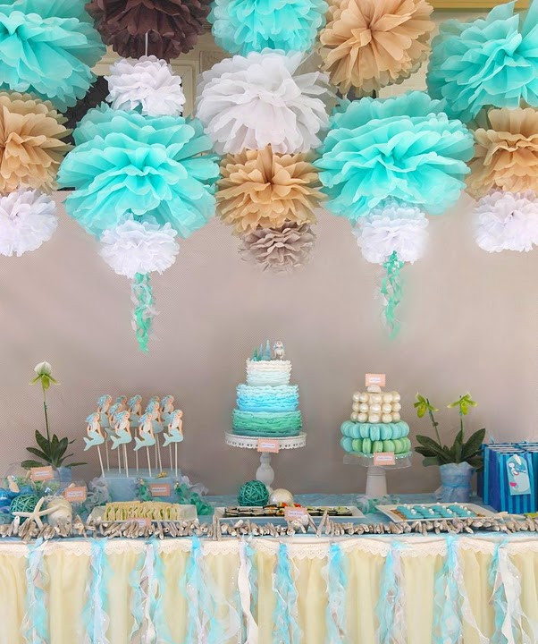 Mermaid Themed Birthday Party
 Kara s Party Ideas Mermaid Themed Birthday Party