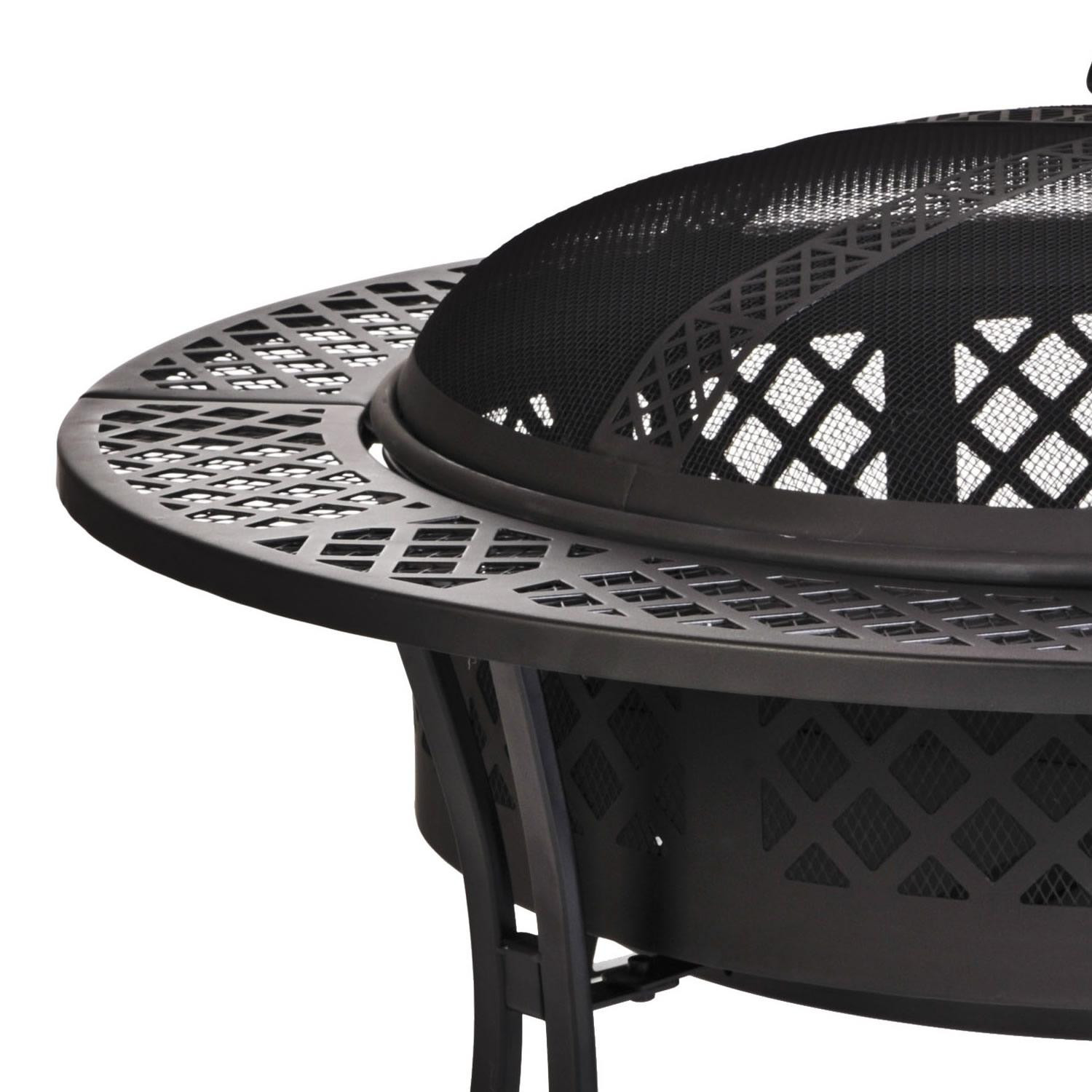 Mesh Firepit Covers
 CobraCo Diamond Mesh Steel Fire Pit Close Up Design