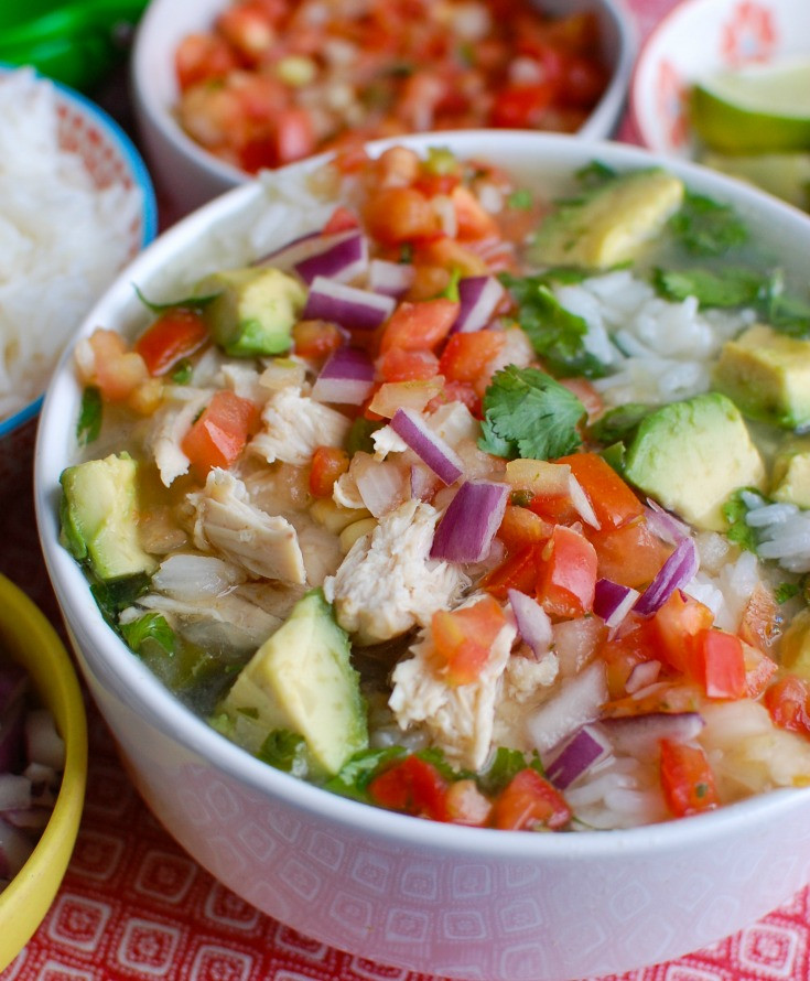 Mexican Chicken Soup With Rice And Avocado
 Slow Cooker Mexican Chicken Lime Soup Recipe A Cedar Spoon