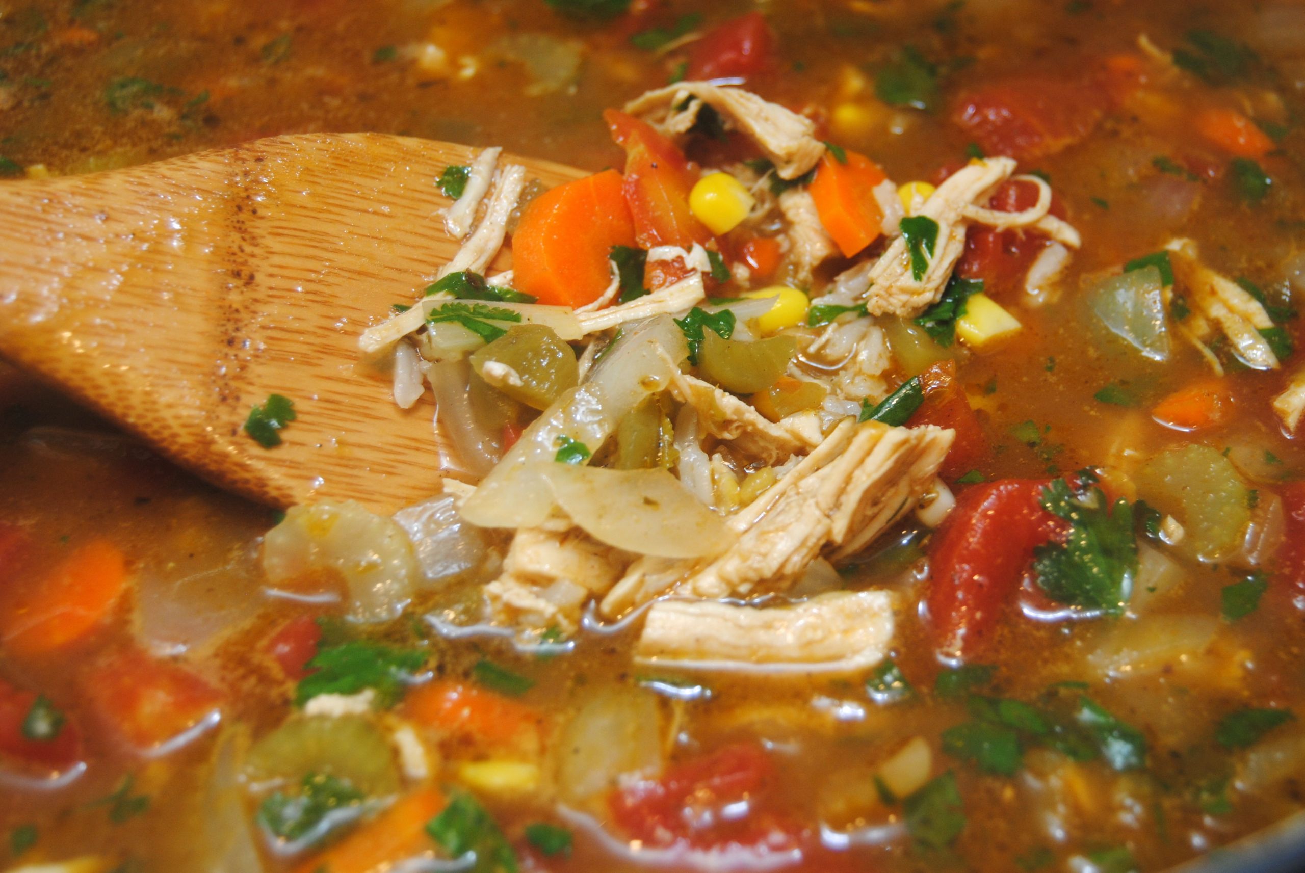 Mexican Chicken Soup With Rice And Avocado
 Mexican chicken and rice soup