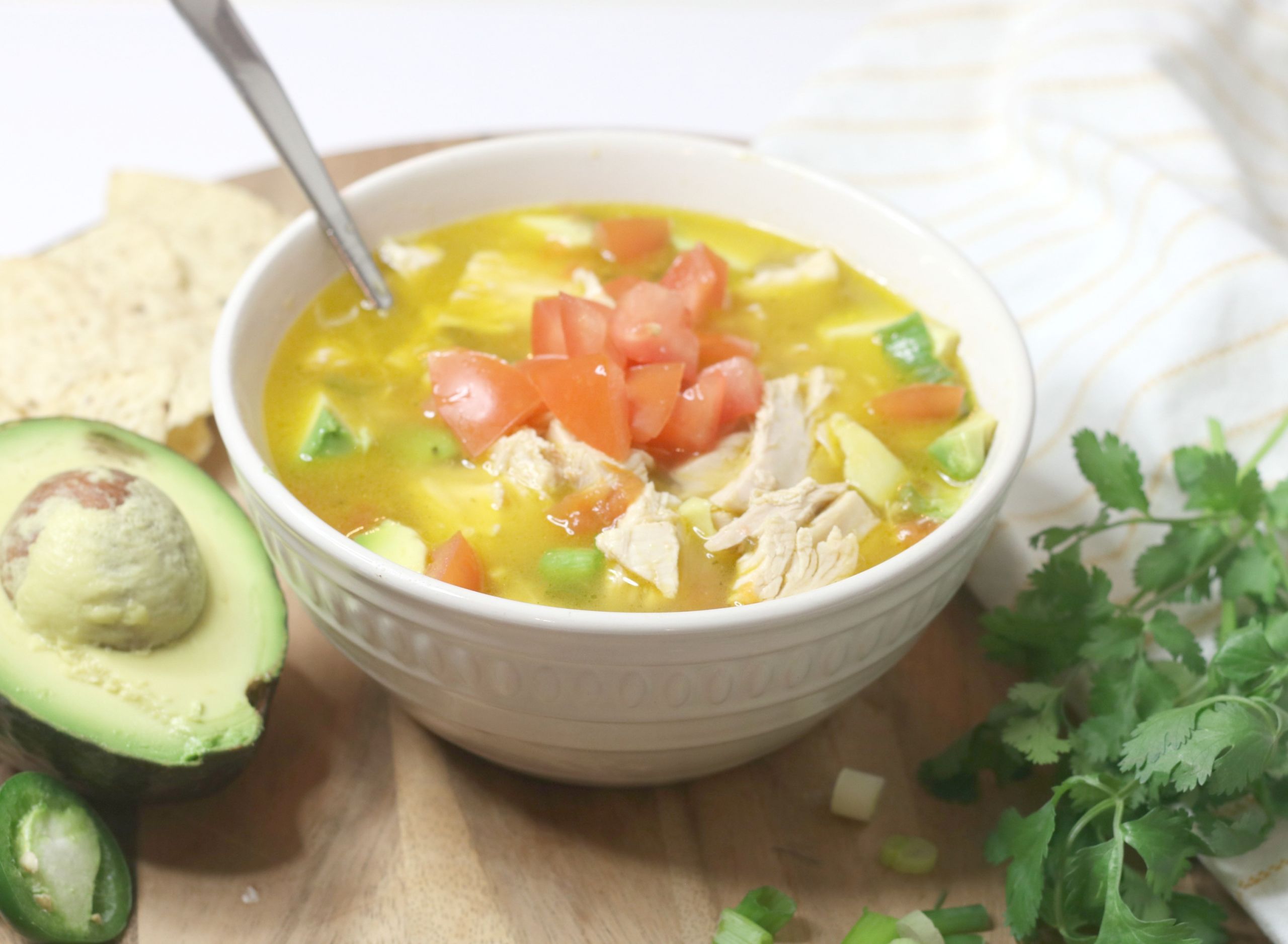 Mexican Chicken Soup With Rice And Avocado
 Mexican Chicken Soup with Avocado Houston Mommy and