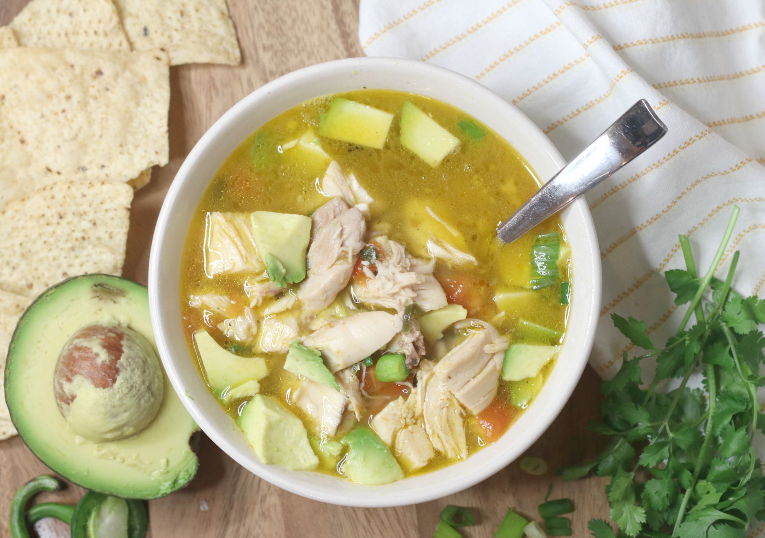 Mexican Chicken Soup With Rice And Avocado
 Mexican Chicken Soup with Avocado Houston Mommy and