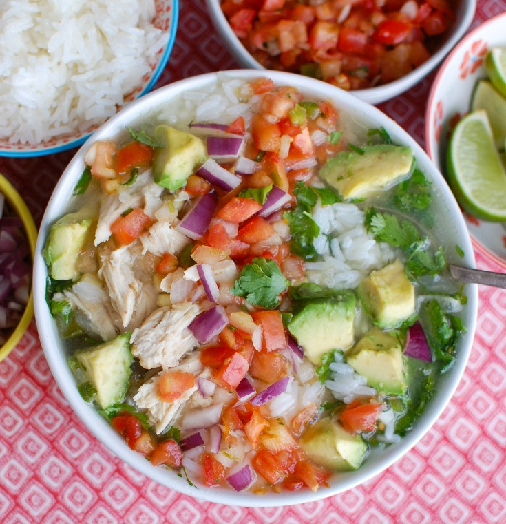 Mexican Chicken Soup With Rice And Avocado
 Slow Cooker Mexican Chicken Lime Soup Recipe A Cedar Spoon