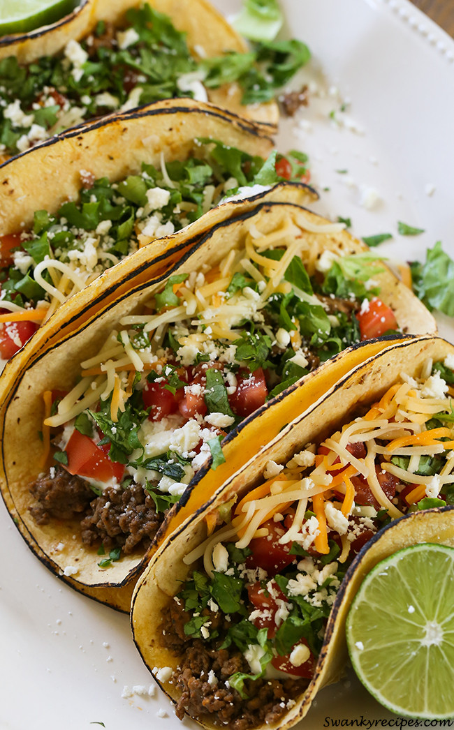 Mexican Ground Beef Tacos
 Easy Ranch Beef Tacos Swanky Recipes