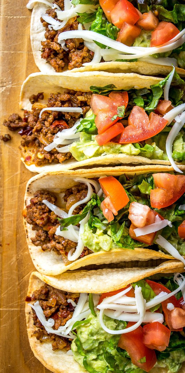 Mexican Ground Beef Tacos
 Classic Ground Beef Hardshell Tacos