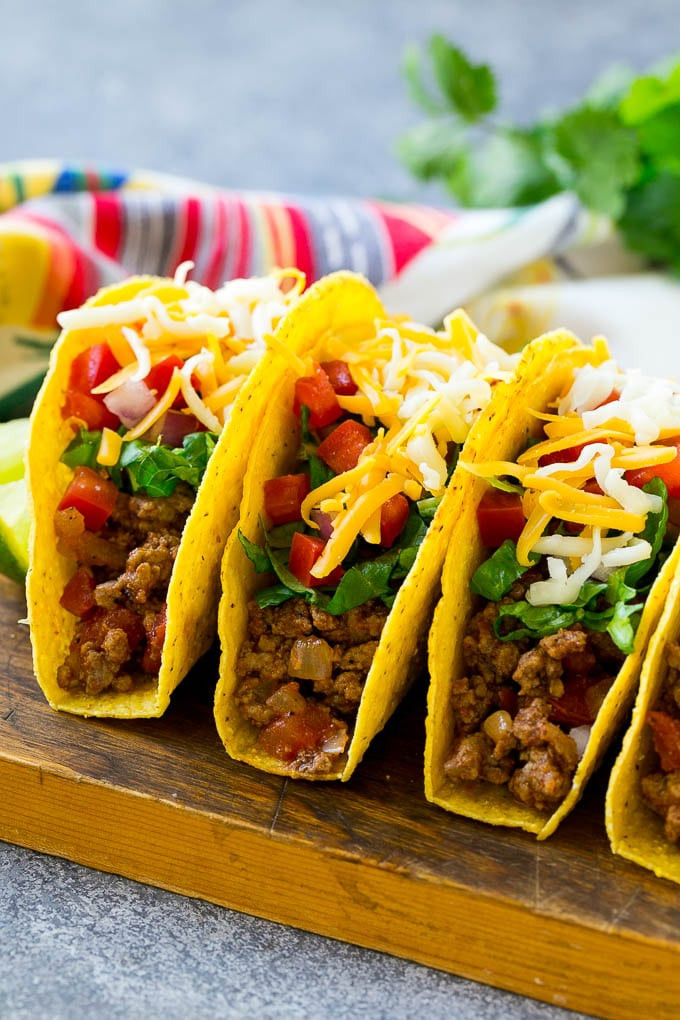 Mexican Ground Beef Tacos
 Ground Beef Tacos Dinner at the Zoo