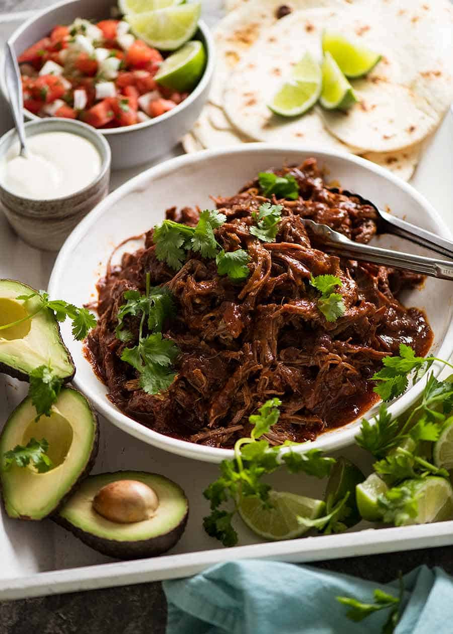 Mexican Meat Recipes
 Mexican Shredded Beef and Tacos