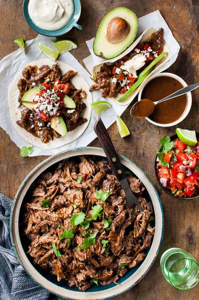 Mexican Meat Recipes
 Mexican Shredded Beef and Tacos