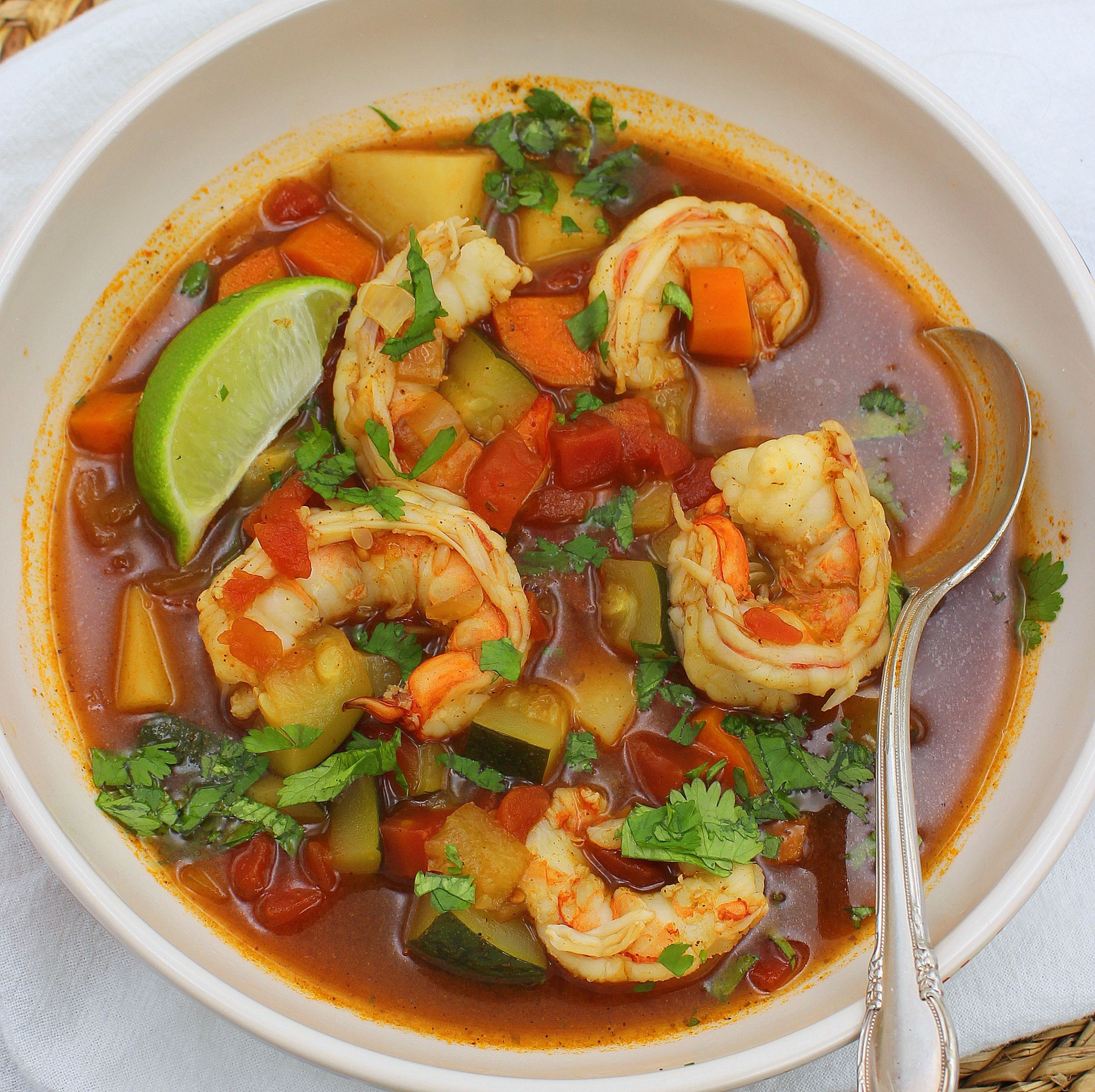 Mexican Shrimp Soup Recipe
 Caldo de Camaron Mexican Shrimp Soup