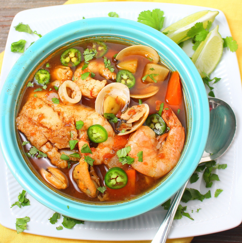 Mexican Shrimp Soup Recipe
 Caldo de Mariscos Mexican Seafood Soup BloggerCLUE