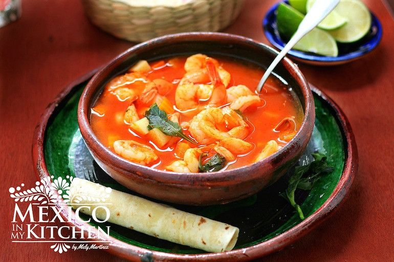 Mexican Shrimp Soup Recipe
 Mexico in My Kitchen Mexican Shrimp Soup Caldo De
