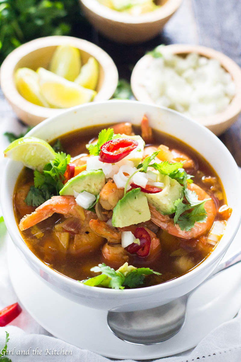 Mexican Shrimp Soup Recipe
 Mexican Shrimp Soup Caldo de Camarones Girl and the