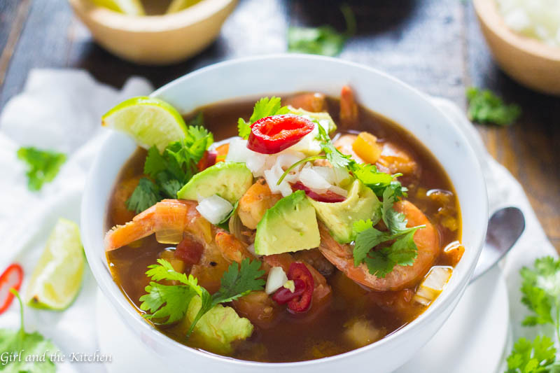 Mexican Shrimp Soup Recipe
 Mexican Shrimp Soup Caldo de Camarones Girl and the
