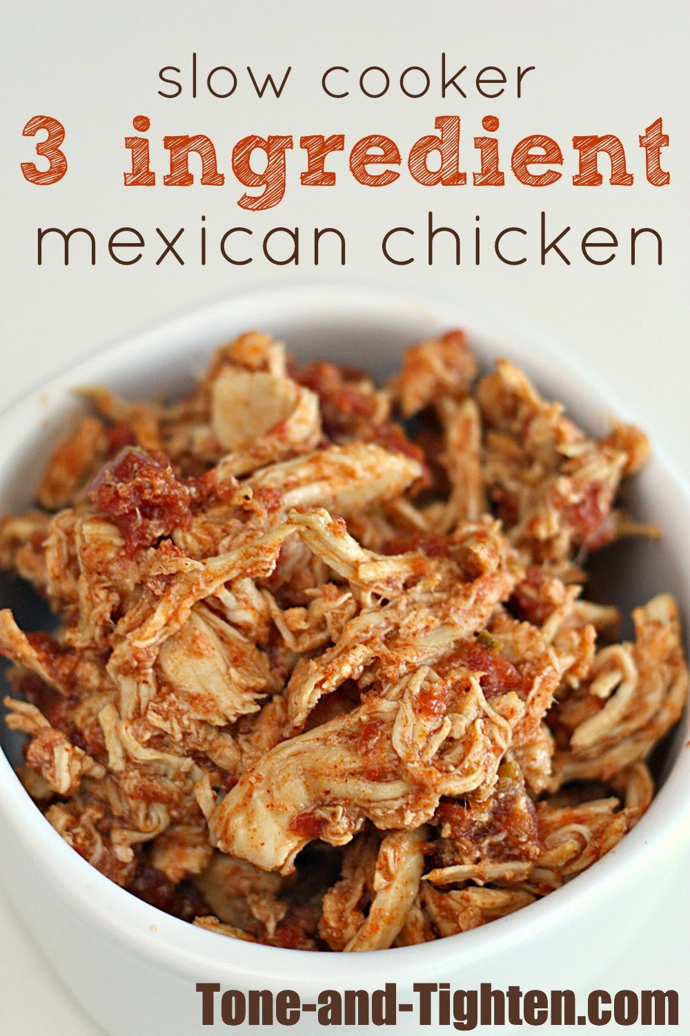 Mexican Slow Cooker Recipes
 Slow Cooker 3 Ingre nt Mexican Chicken Recipe