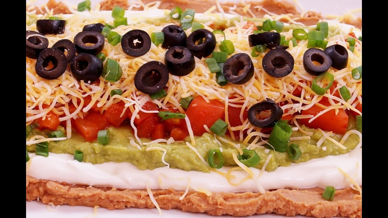 Mexican Super Bowl Recipes
 7 Layer Dip Recipe Mexican Bean Easy Super Bowl How to