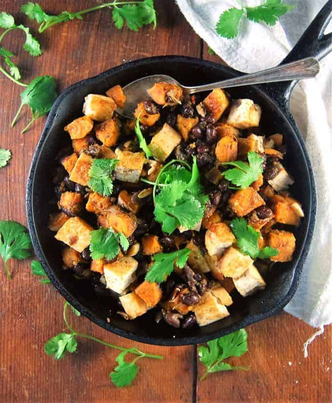 Mexican Tofu Recipes
 Mexican Sweet Potato Hash with Black Beans and Tofu
