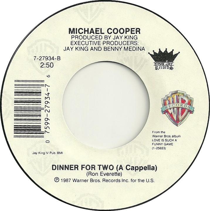 Michael Cooper Dinner For Two
 45cat Michael Cooper Dinner For Two Dinner For Two