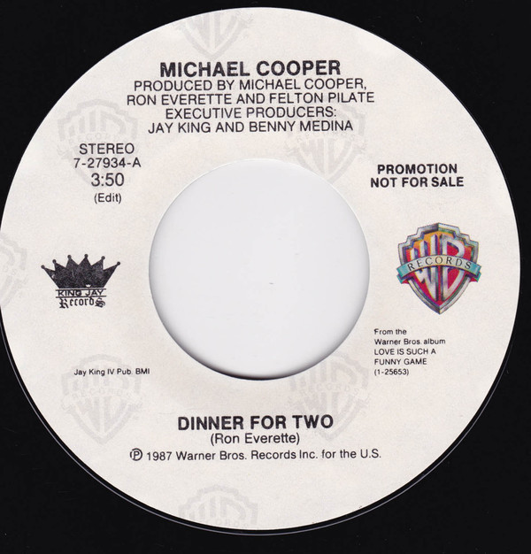 Michael Cooper Dinner For Two
 Michael Cooper Dinner For Two 1987 Vinyl