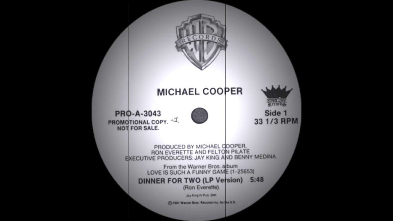 Michael Cooper Dinner For Two
 Michael Cooper Dinner For Two Warner Bros Records 1987