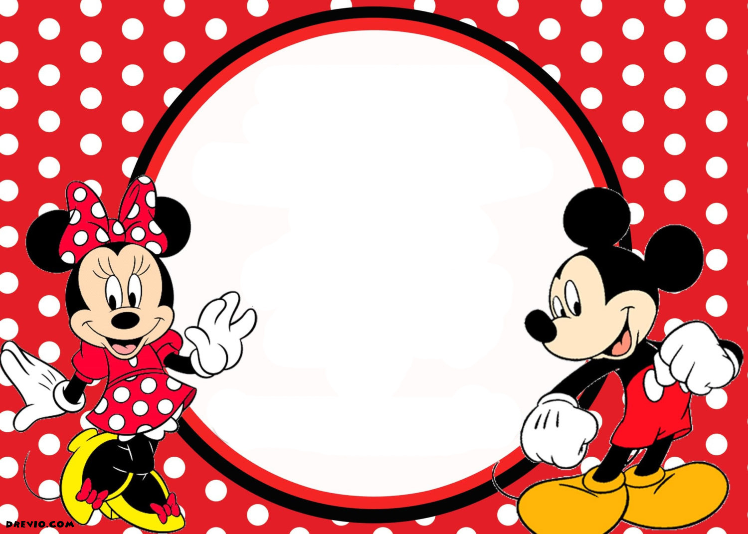 Mickey And Minnie Mouse Birthday Invitations
 FREE Printable Mickey Mouse 1st Birthday Invitations