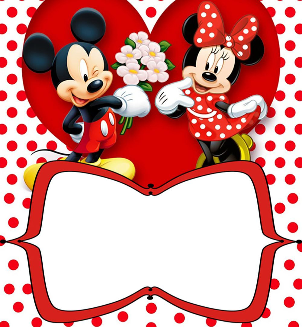 Mickey And Minnie Mouse Birthday Invitations
 Mickey Mouse Free Printable Invitation Templates
