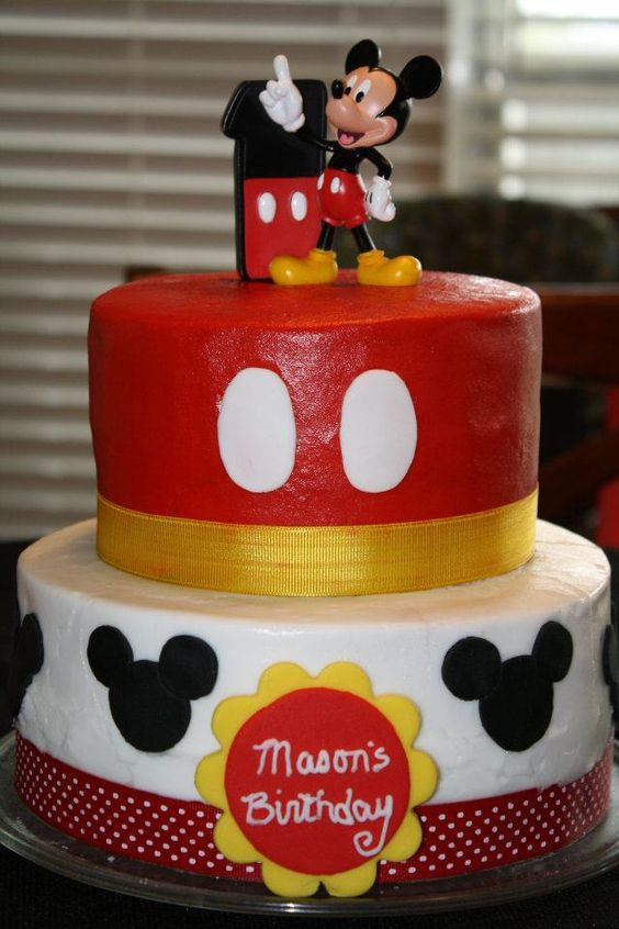 Mickey Birthday Cake
 58 Mickey Mouse Birthday Party Ideas 2016 – Pink Lover