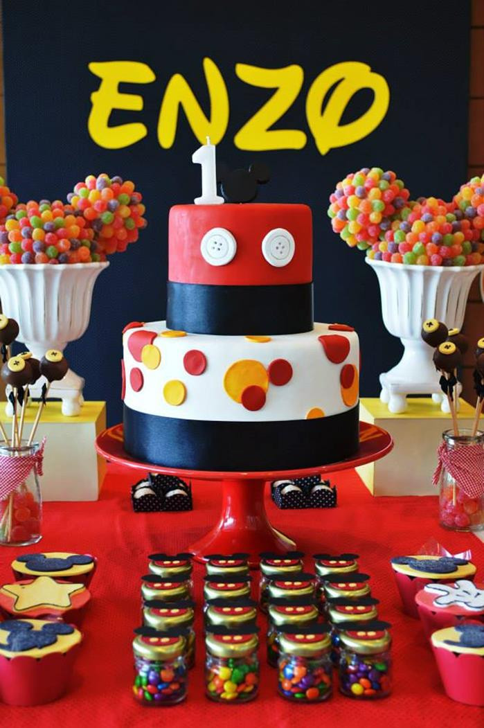 Mickey Mouse 1St Birthday Party Ideas
 Kara s Party Ideas Mickey Mouse First Birthday Party