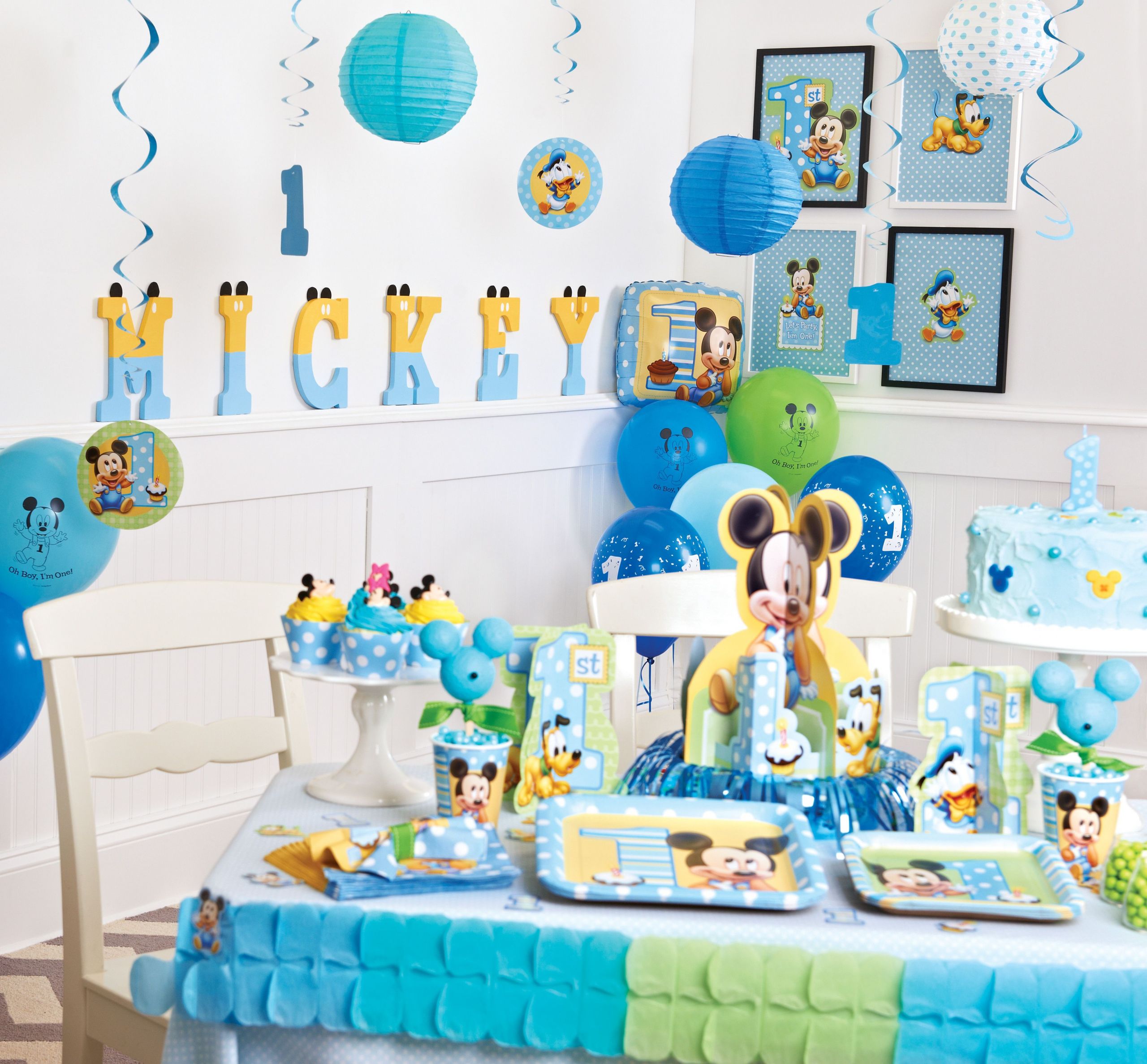 Mickey Mouse 1st Birthday Party Supplies
 Mickey Mouse 1st Birthday Party Pack & Decorations