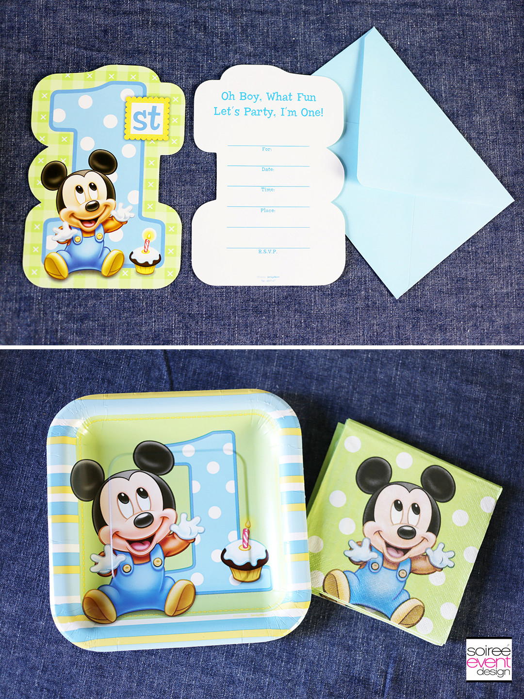 Mickey Mouse 1st Birthday Party Supplies
 Mickey Mouse First Birthday Party Ideas Soiree Event Design