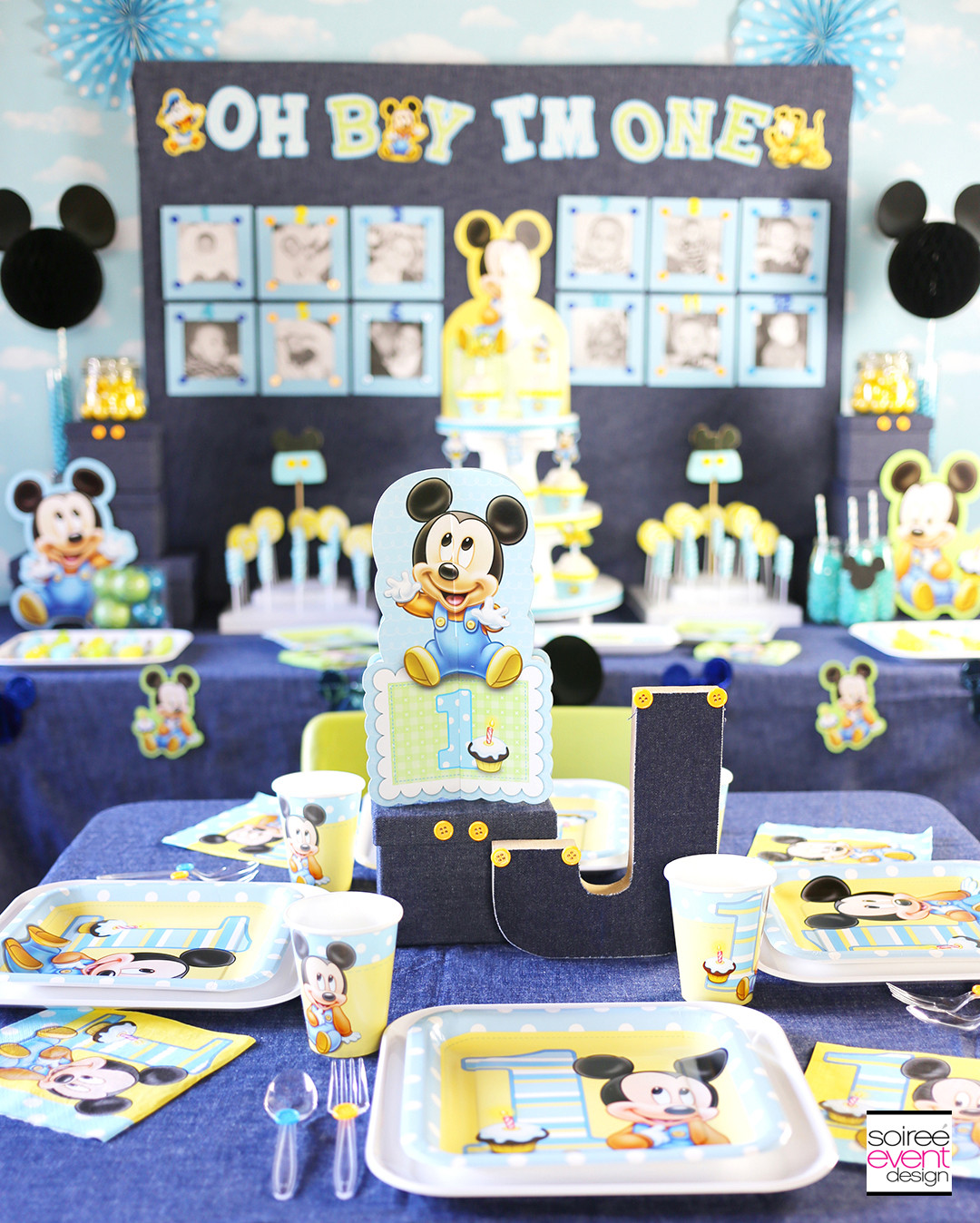 Mickey Mouse 1st Birthday Party Supplies
 Mickey Mouse First Birthday Party Ideas Soiree Event Design