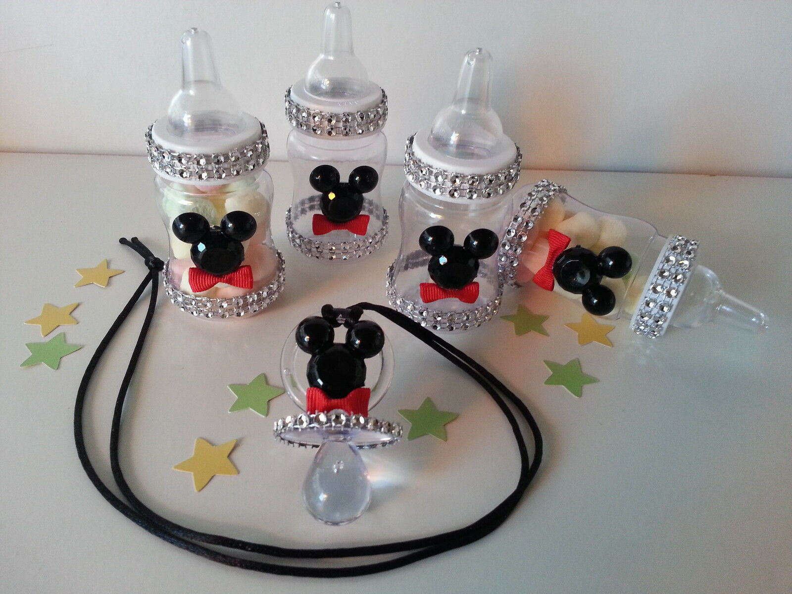 Mickey Mouse Baby Shower Decor
 12 Mickey Mouse Fillable Blocks Baby Shower Favors Prizes