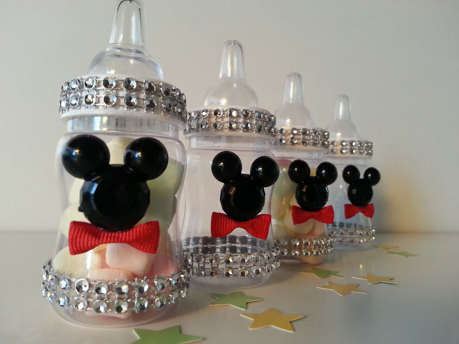 Mickey Mouse Baby Shower Decor
 12 Mickey Mouse Fillable Blocks Baby Shower Favors Prizes