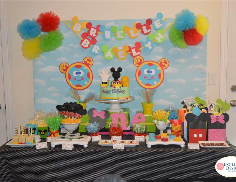 Mickey Mouse Clubhouse 1st Birthday Decorations
 Mickey Mouse Clubhouse Birthday "Twins Mickey Mouse