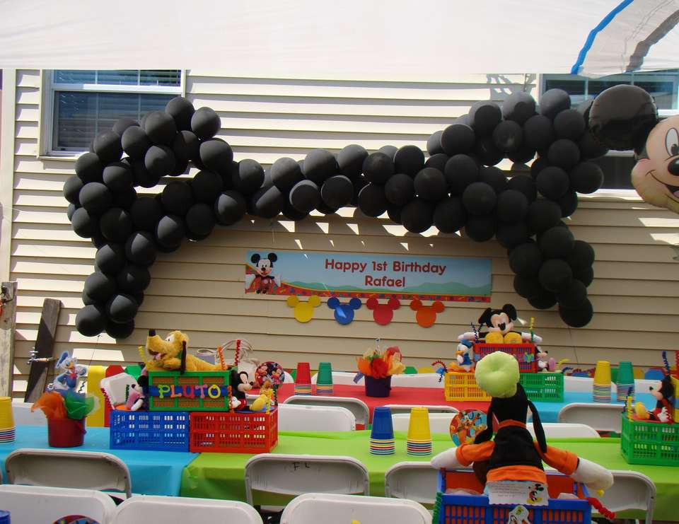 Mickey Mouse Clubhouse 1st Birthday Decorations
 Mickey Mouse Clubhouse Birthday "Rafael s First Birthday