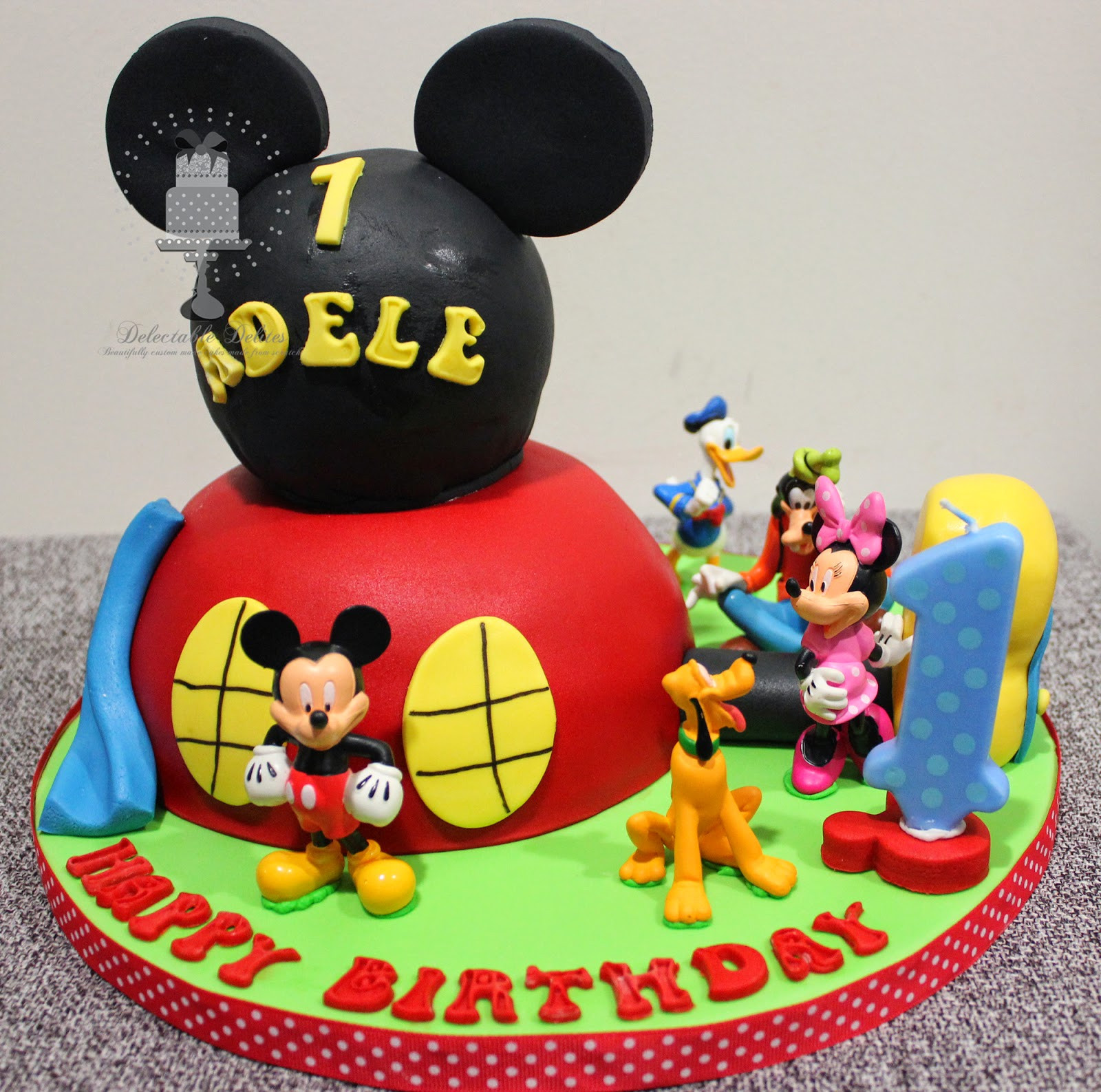 Mickey Mouse Clubhouse Birthday Cakes
 Delectable Delites Mickey mouse clubhouse cake for Adele