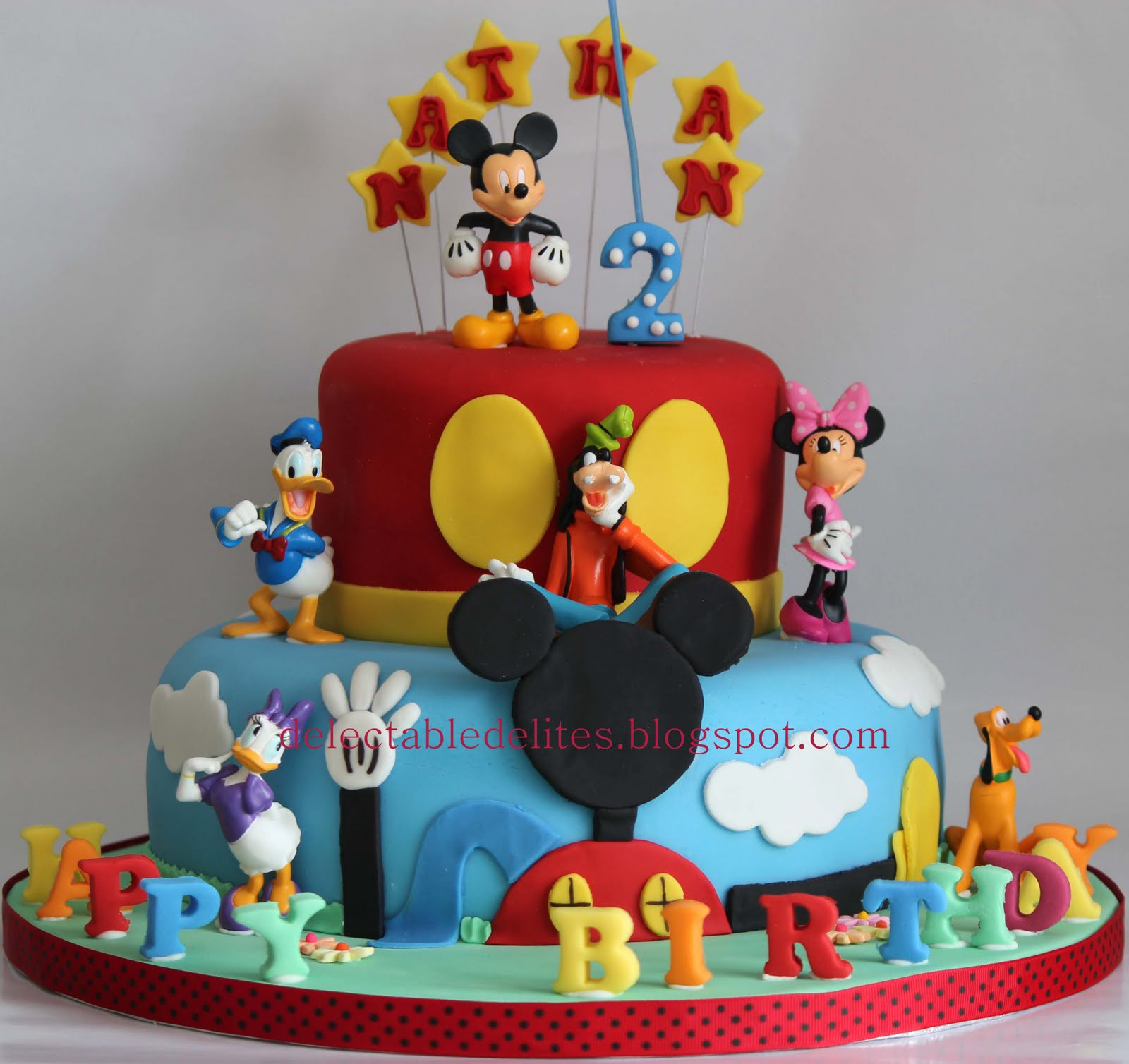 Mickey Mouse Clubhouse Birthday Cakes
 Delectable Delites Mickey mouse clubhouse cake for Nathan