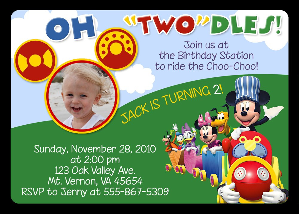 Mickey Mouse Clubhouse Birthday Invitations
 FREE Mickey Mouse Clubhouse Birthday Invitations To Make