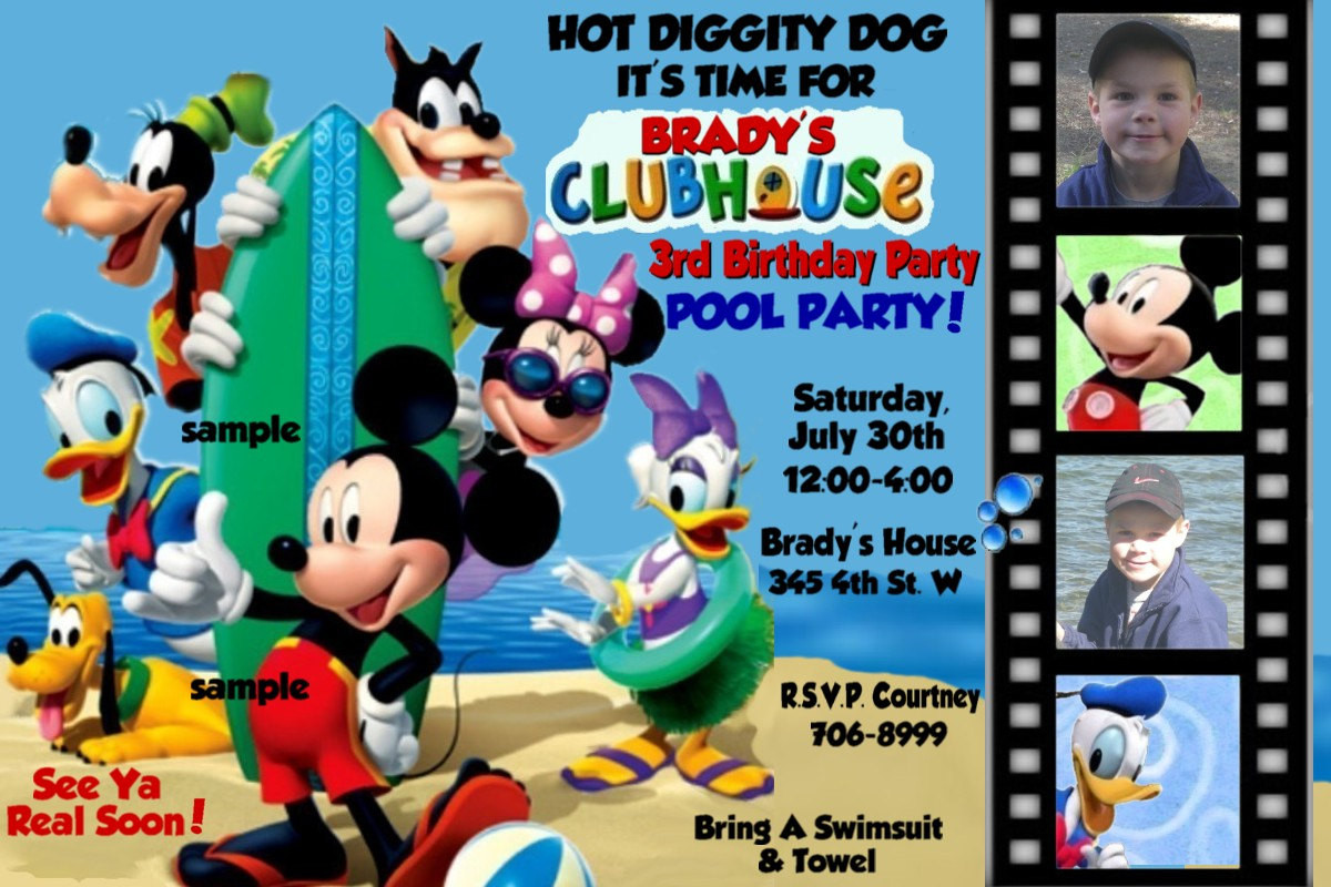 Mickey Mouse Clubhouse Birthday Invitations
 Mickey Mouse Clubhouse Birthday Invitations – FREE