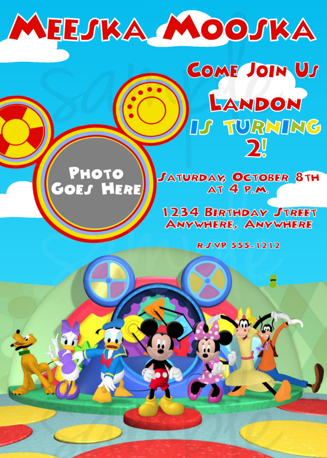 Mickey Mouse Clubhouse Birthday Invitations
 Mickey Mouse Clubhouse Birthday Invitation by LoveLifeInvites