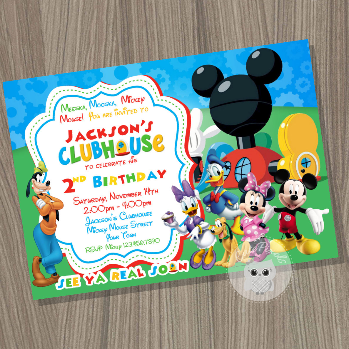 Mickey Mouse Clubhouse Birthday Invitations
 Mickey Mouse Clubhouse Invitation Mickey Mouse by Cute