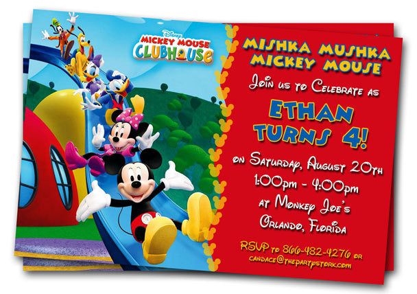 Mickey Mouse Clubhouse Birthday Invitations
 Mickey Mouse Clubhouse Invitations Printable by thepartystork