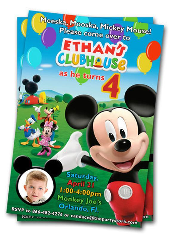 Mickey Mouse Clubhouse Birthday Invitations
 Mickey Mouse Clubhouse Birthday Invitations Printable Mickey