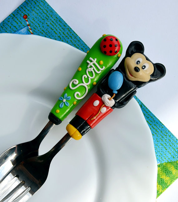 Mickey Mouse Gifts For Kids
 Mickey Mouse Cutlery for Kids Personalized Gift Spoon and