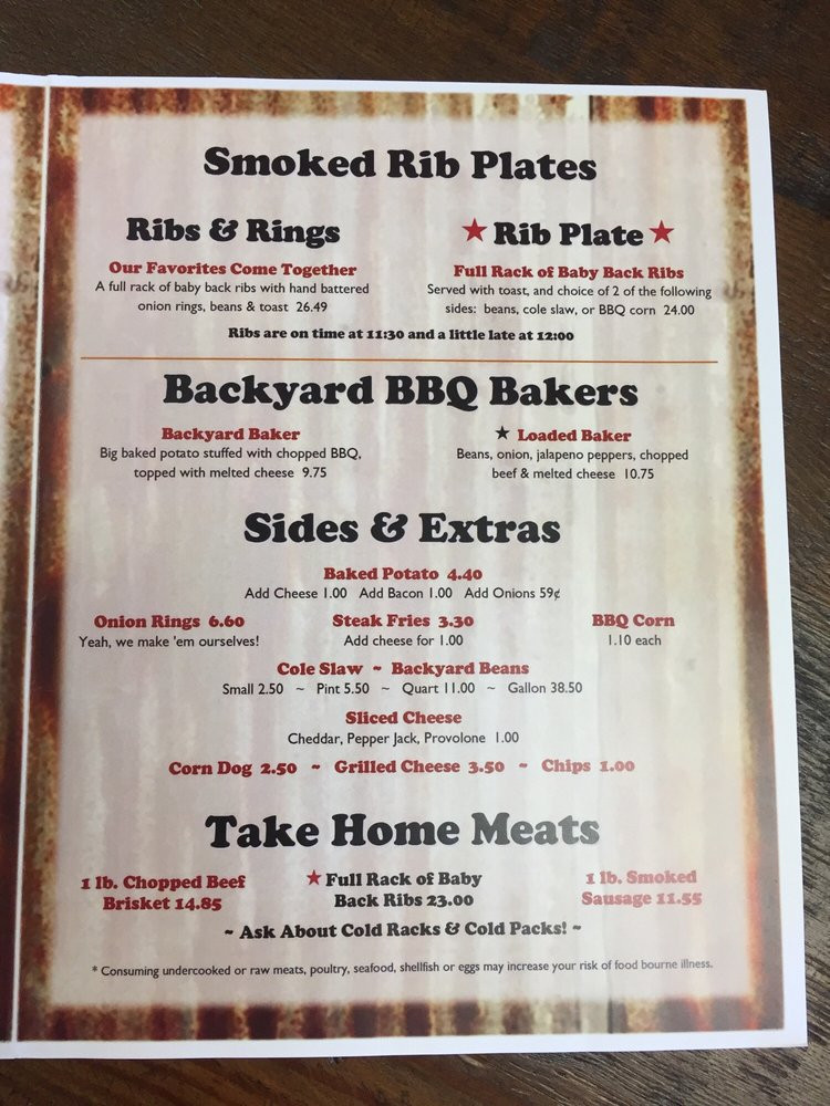 Mickey'S Backyard Bbq Menu
 Backyard Barbecue Menu 2020 musclecranking