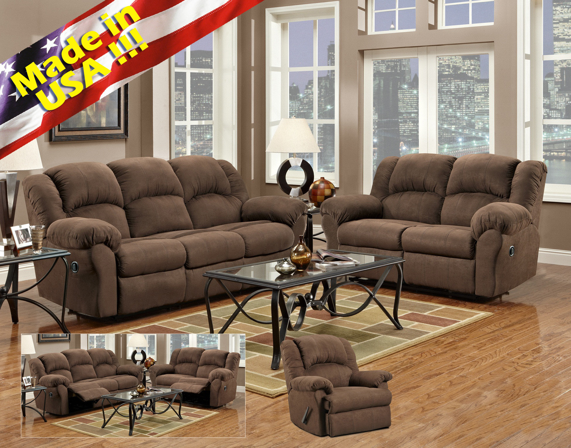 Microfiber Living Room Chairs
 LAF1000AC