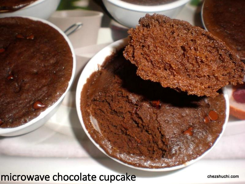Microwave Cupcakes Recipes
 Chocolate Cupcakes made in Microwave
