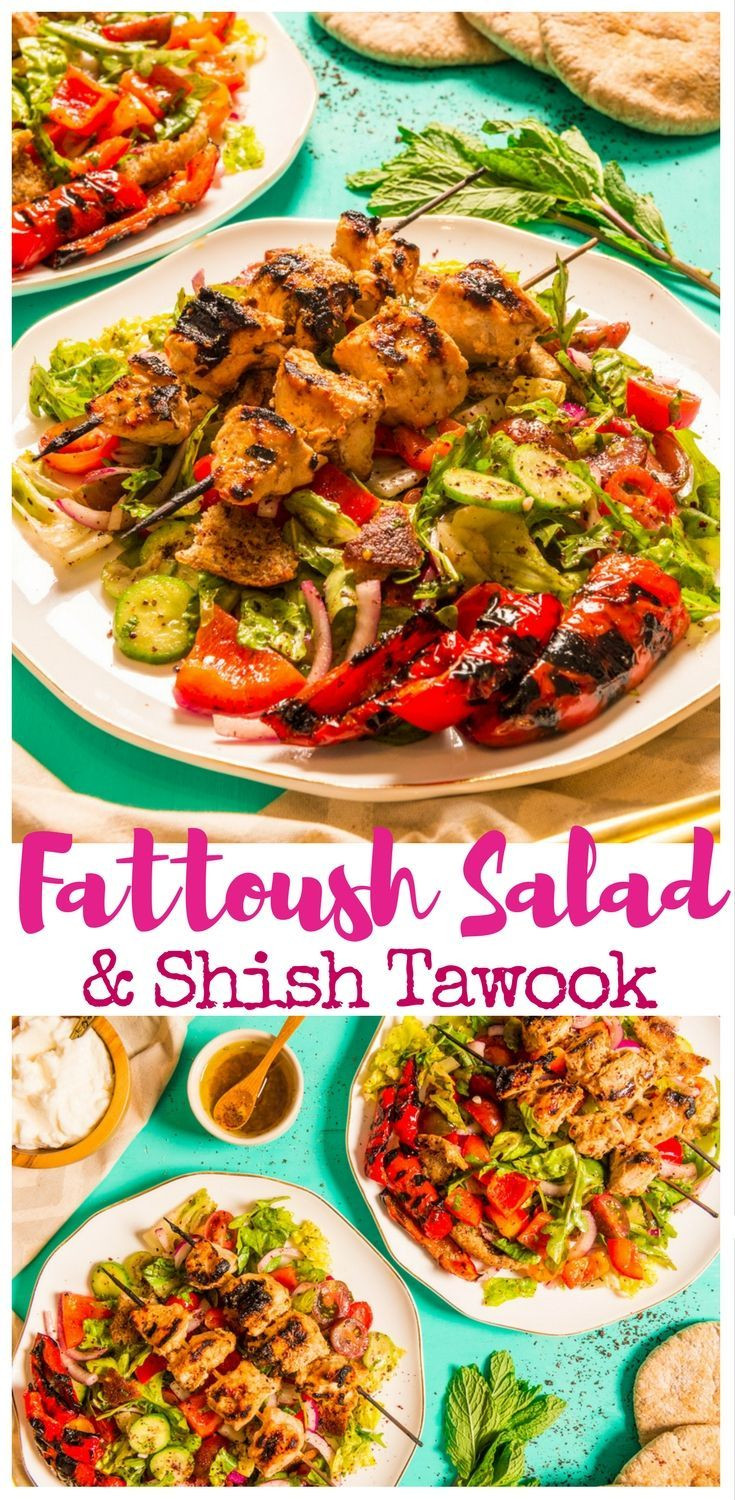 Middle Eastern Dinner Recipes
 Fattoush Salad and Shish Tawook Recipe