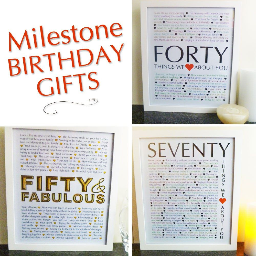 Milestone Birthday Gift Ideas
 60 Things We Love About You Download